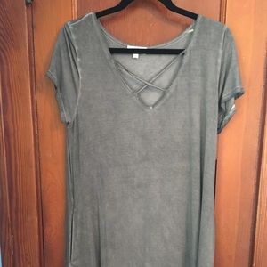 Cross Cross T-Shirt Dress